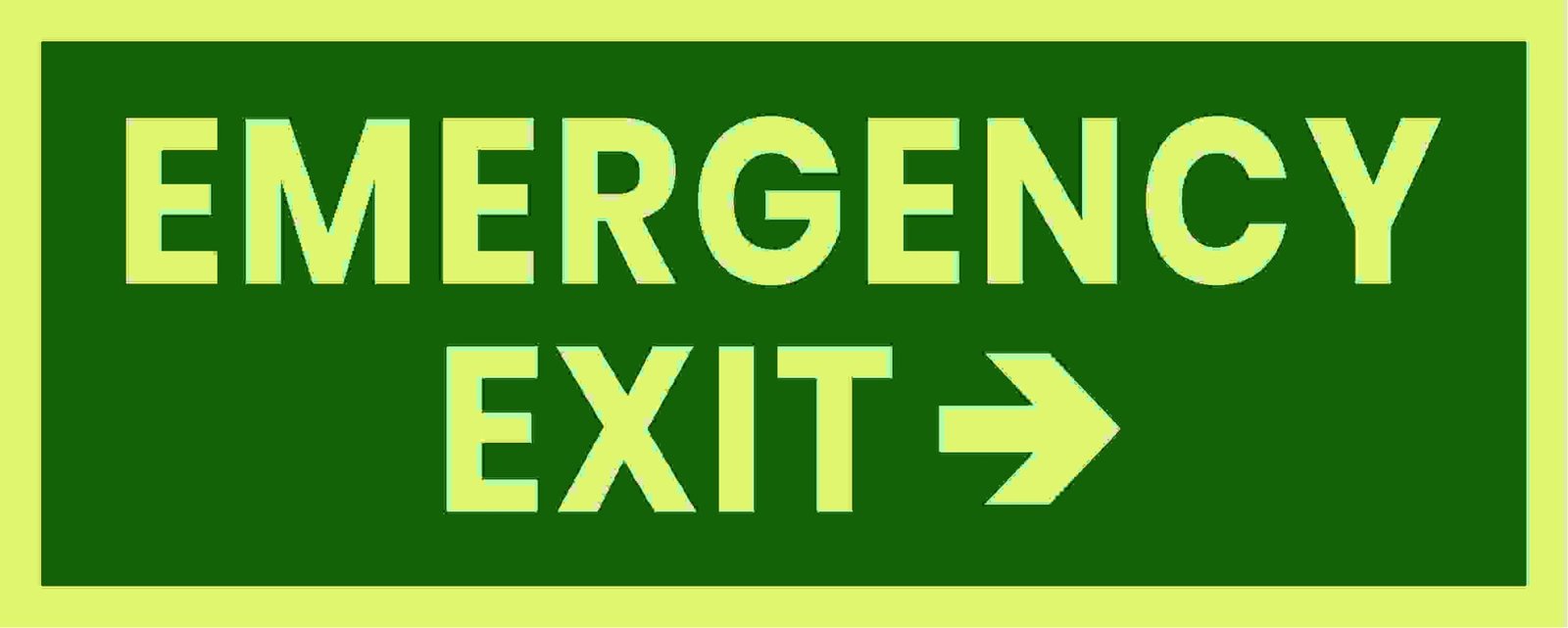 Eergency Exit Image Emergency Exit Glow Sign - Image 1