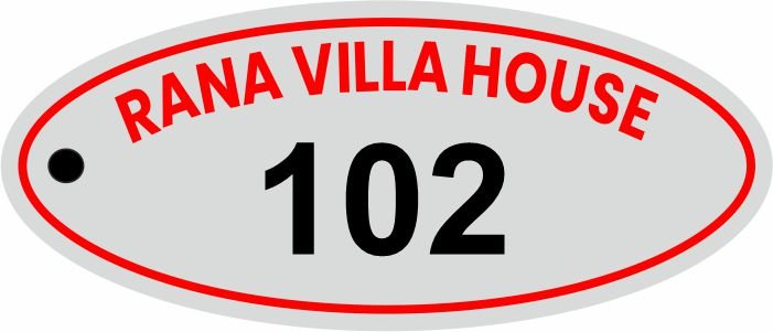 Oval Key Image Oval Key Ring - Image 1