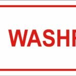 Washroom Acrylic Vinyl Plate