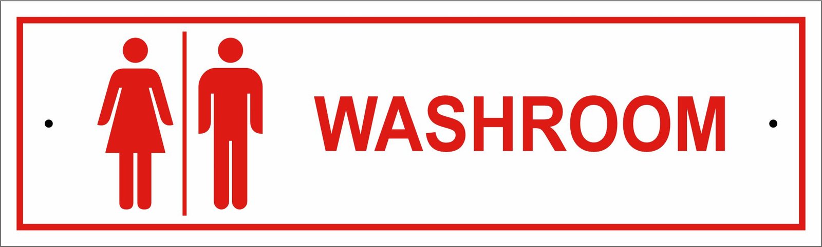 Washroom Acrylic Vinyl Plate Image Washroom Acrylic Vinyl Plate - Image 1